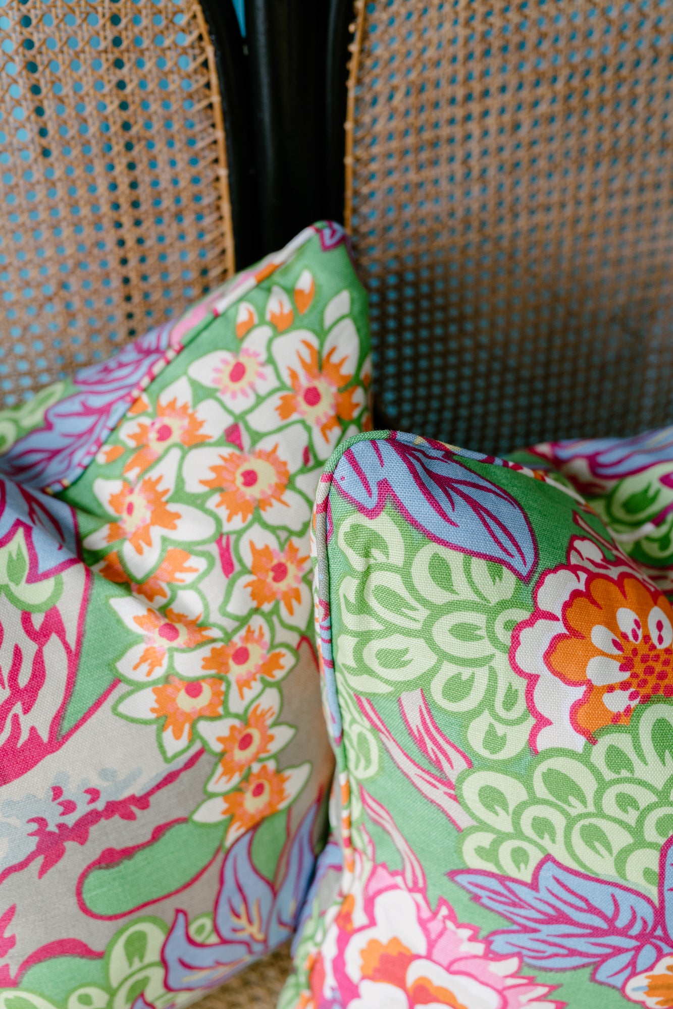 Thibaut "Honshu" Tropical Floral Cushion
