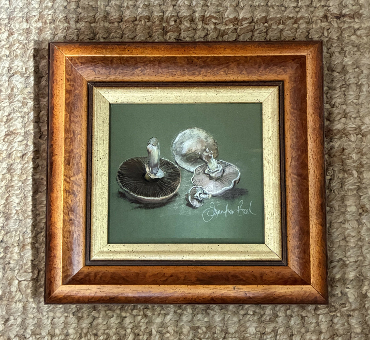 Pastel original of Mushrooms
