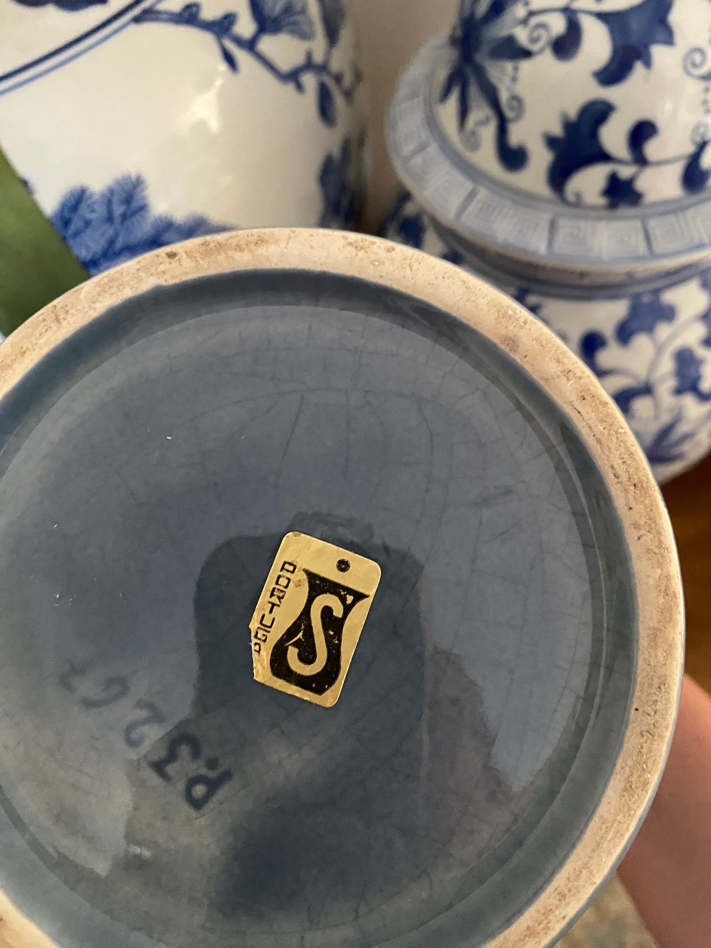 Blue tulip Portuguese Jug