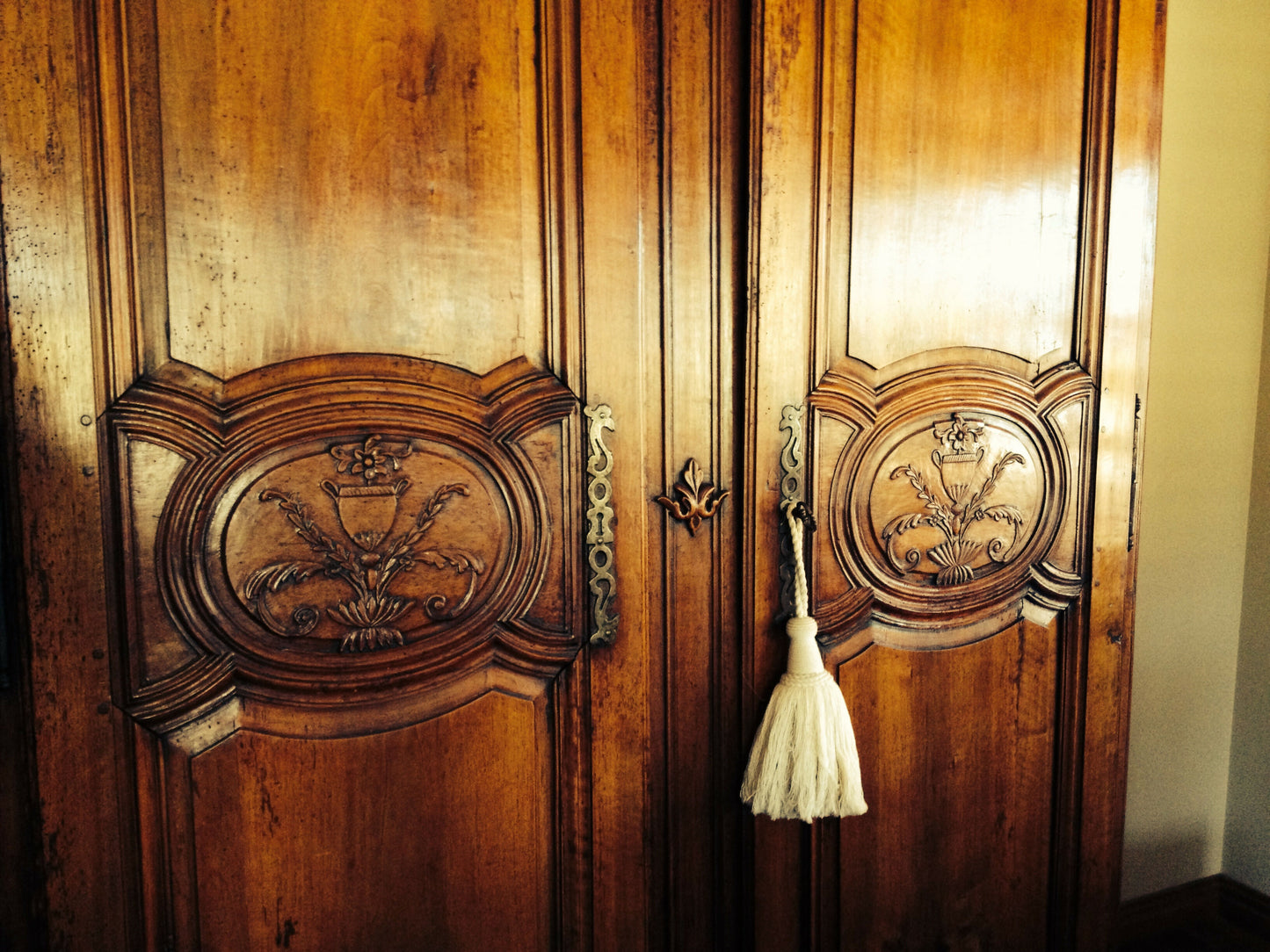 French Wedding Armoire, a fabulous French Find! dated 1796 (see images) 18th Century Louis XV, richly carved armoire from Provence