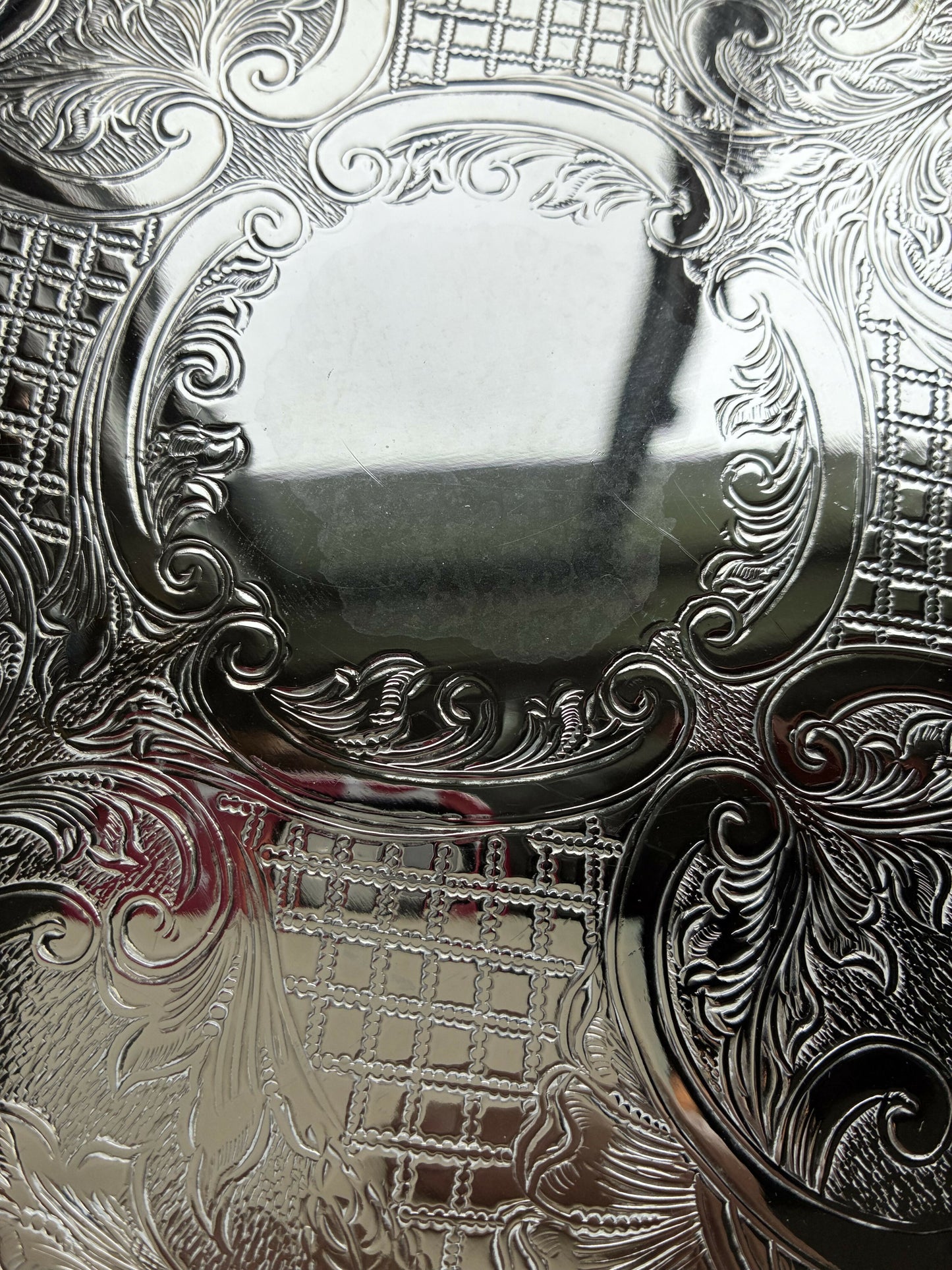 Silver Galleried Tray 35.5cm