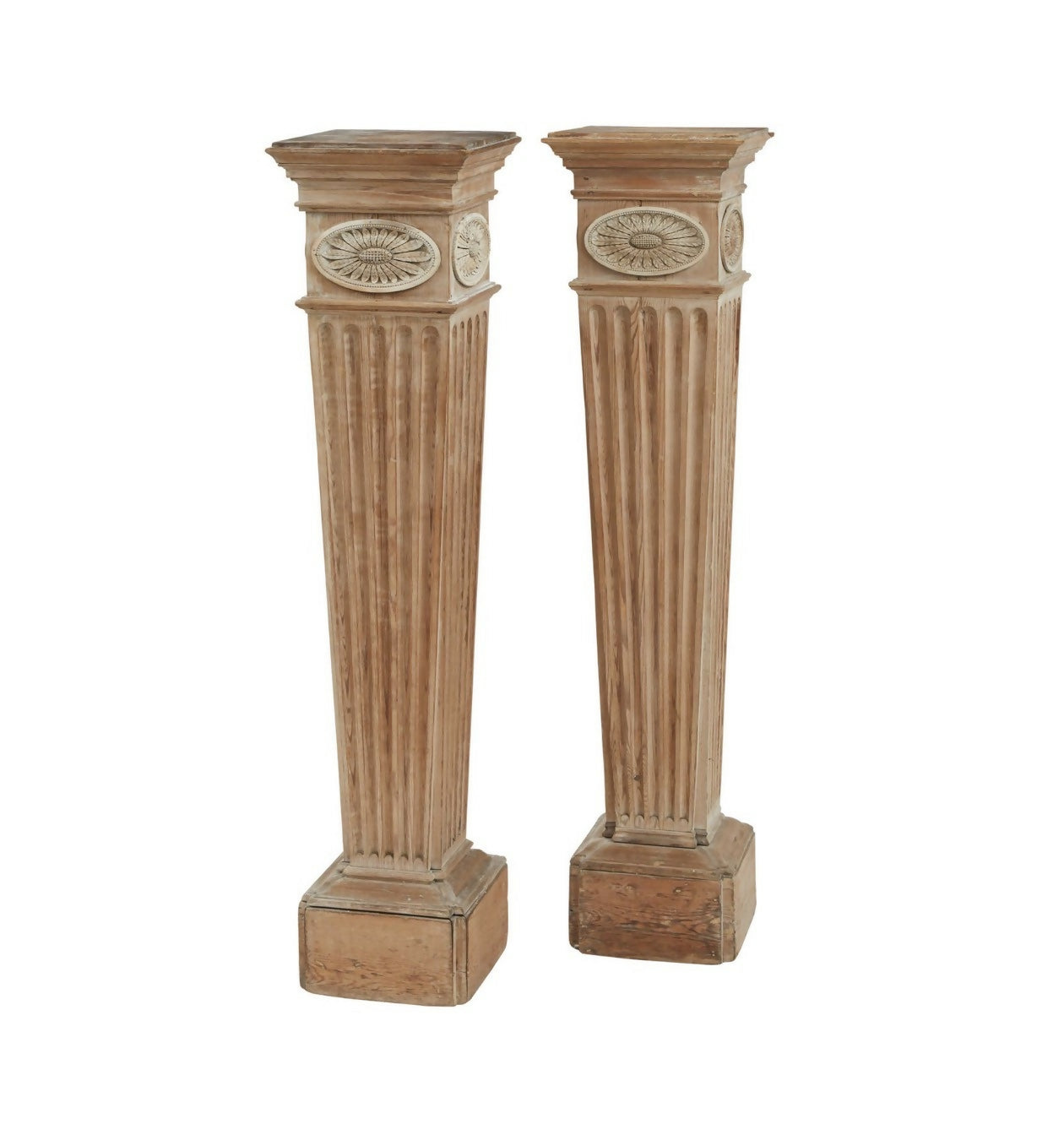 GEORGE III NEOCLASSICAL PINE PEDESTAL