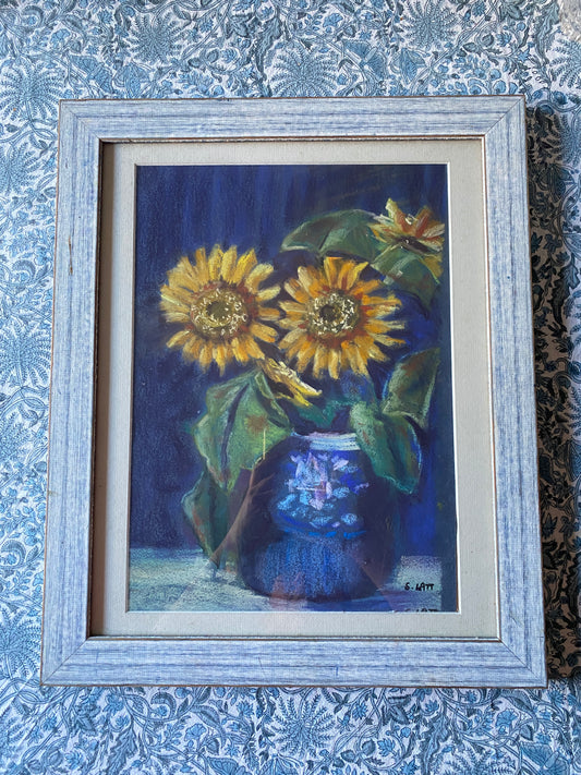 Sunflower Pastel Artwork