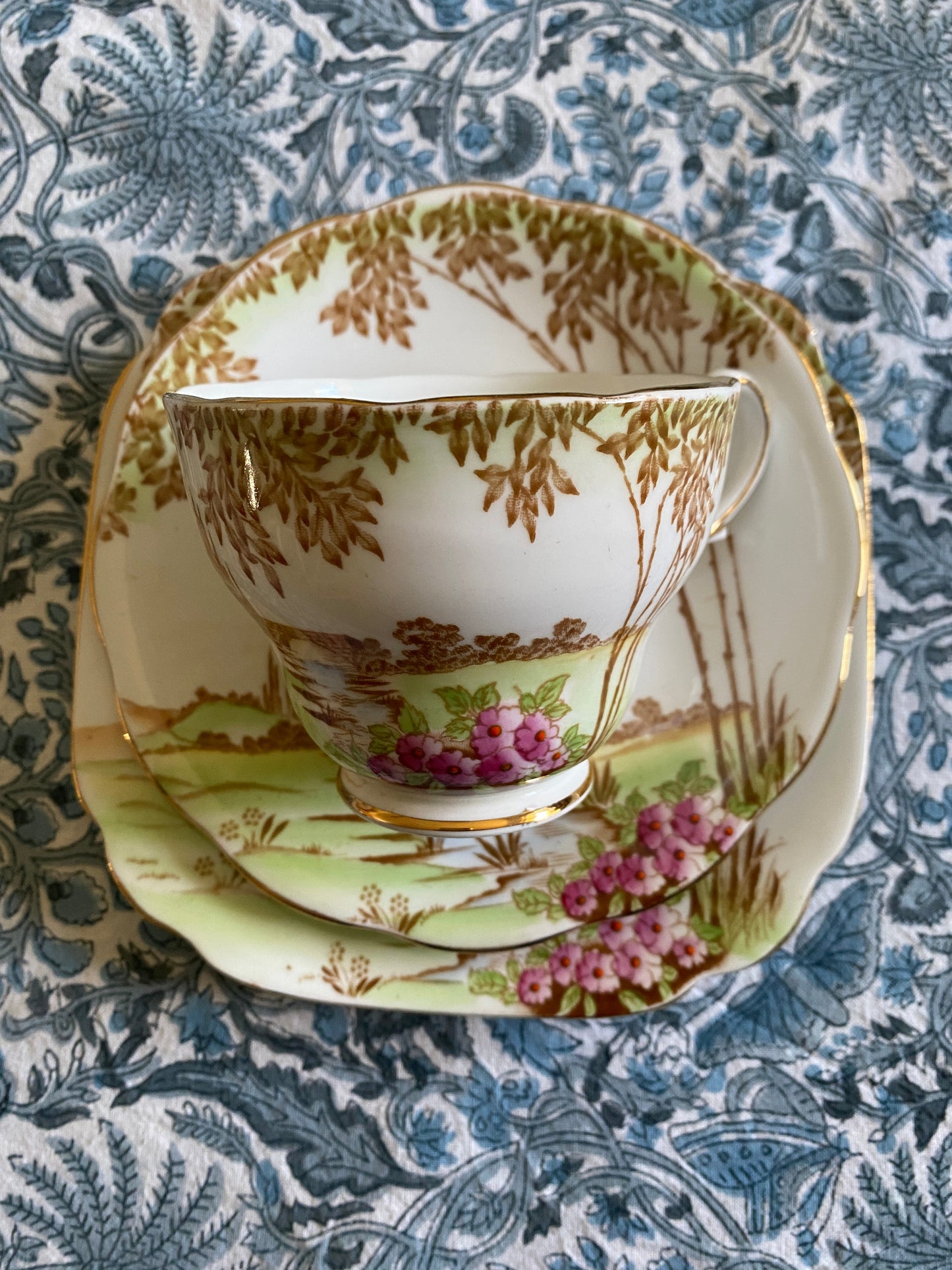 Royal Standard Bone China Meadowland pattern trio