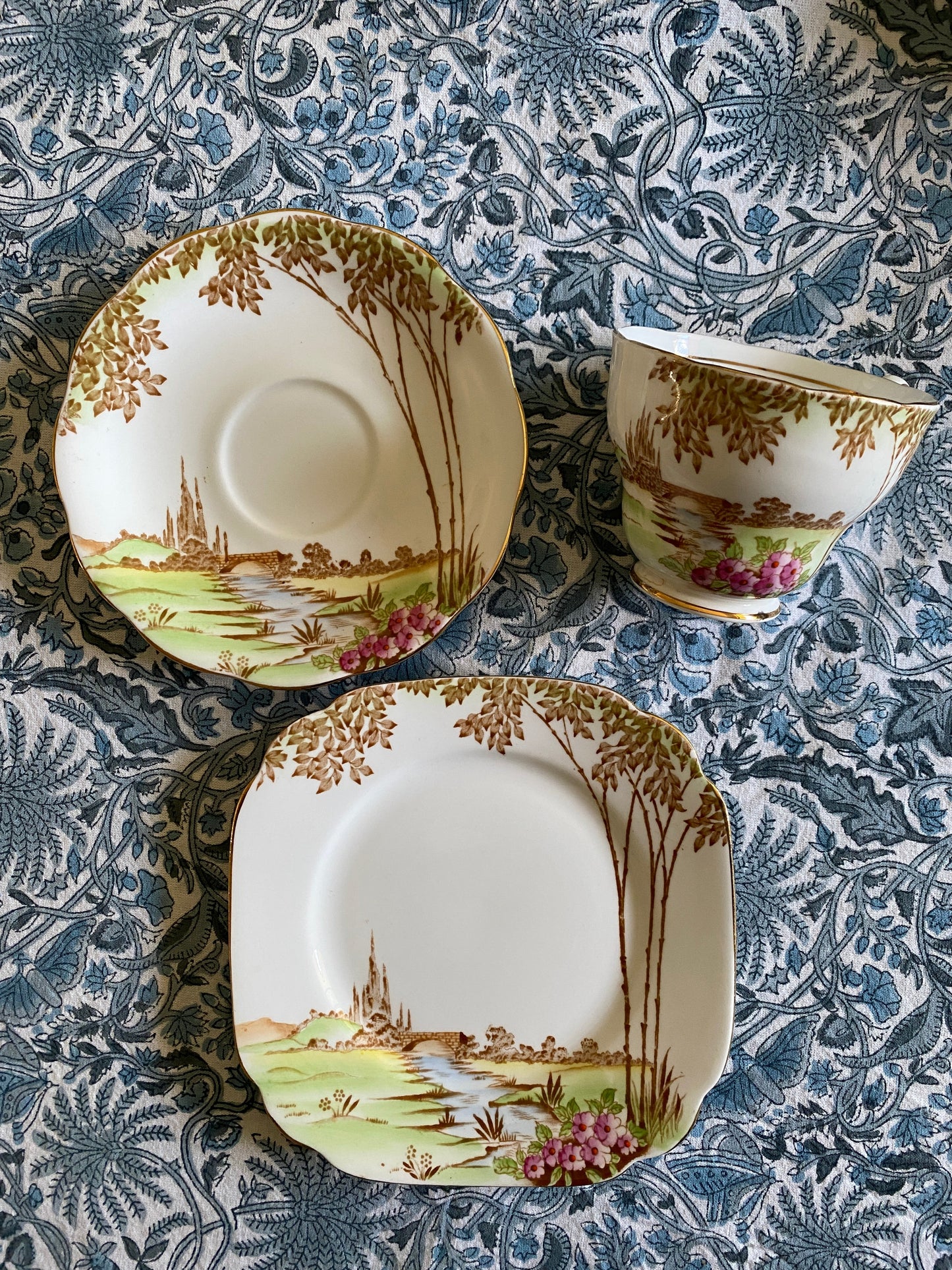Royal Standard Bone China Meadowland pattern trio