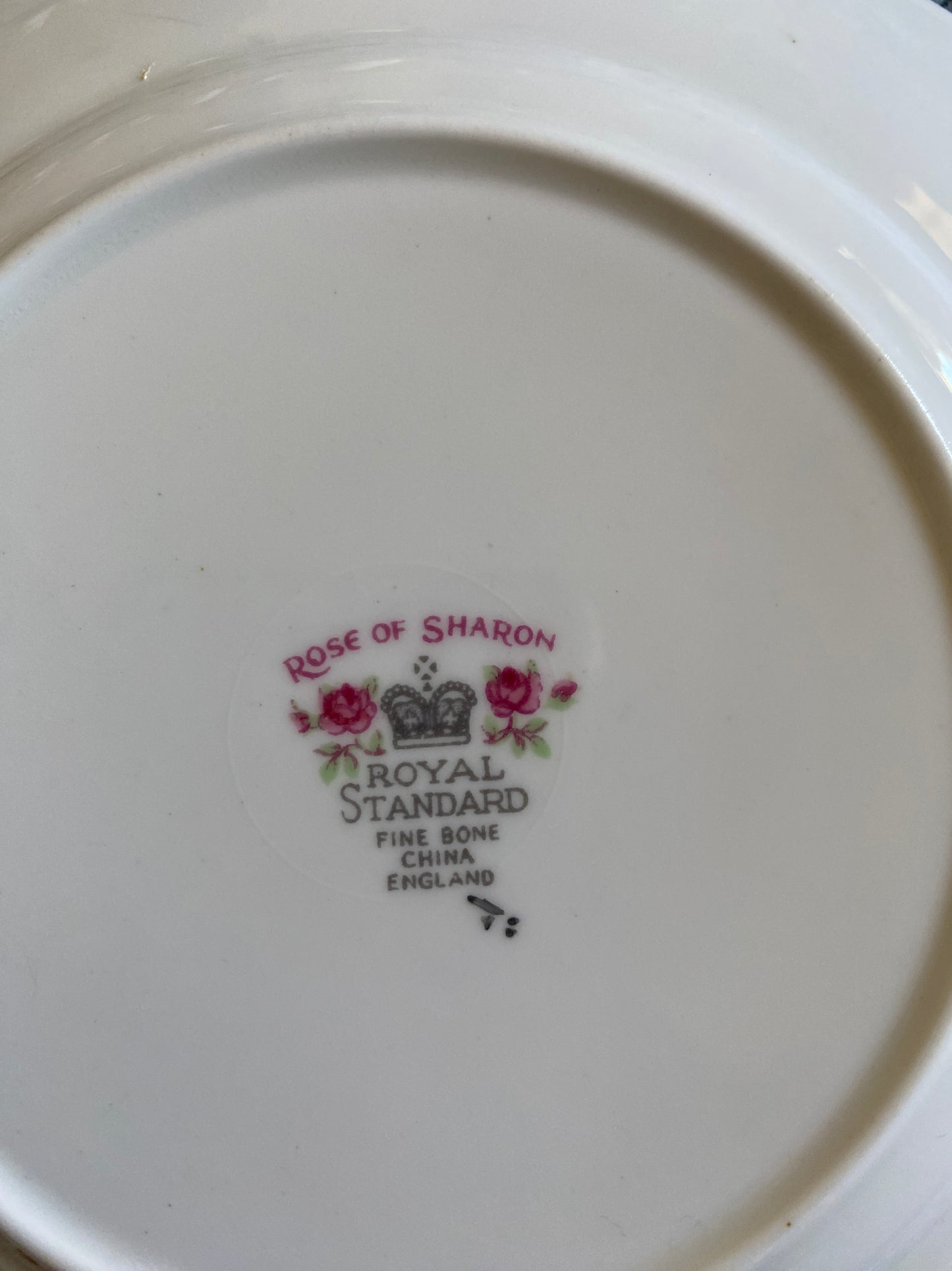 Royal Standard Fine Bone China - Rose of Sharon - Tea Cup, Saucer, Plate - Trio