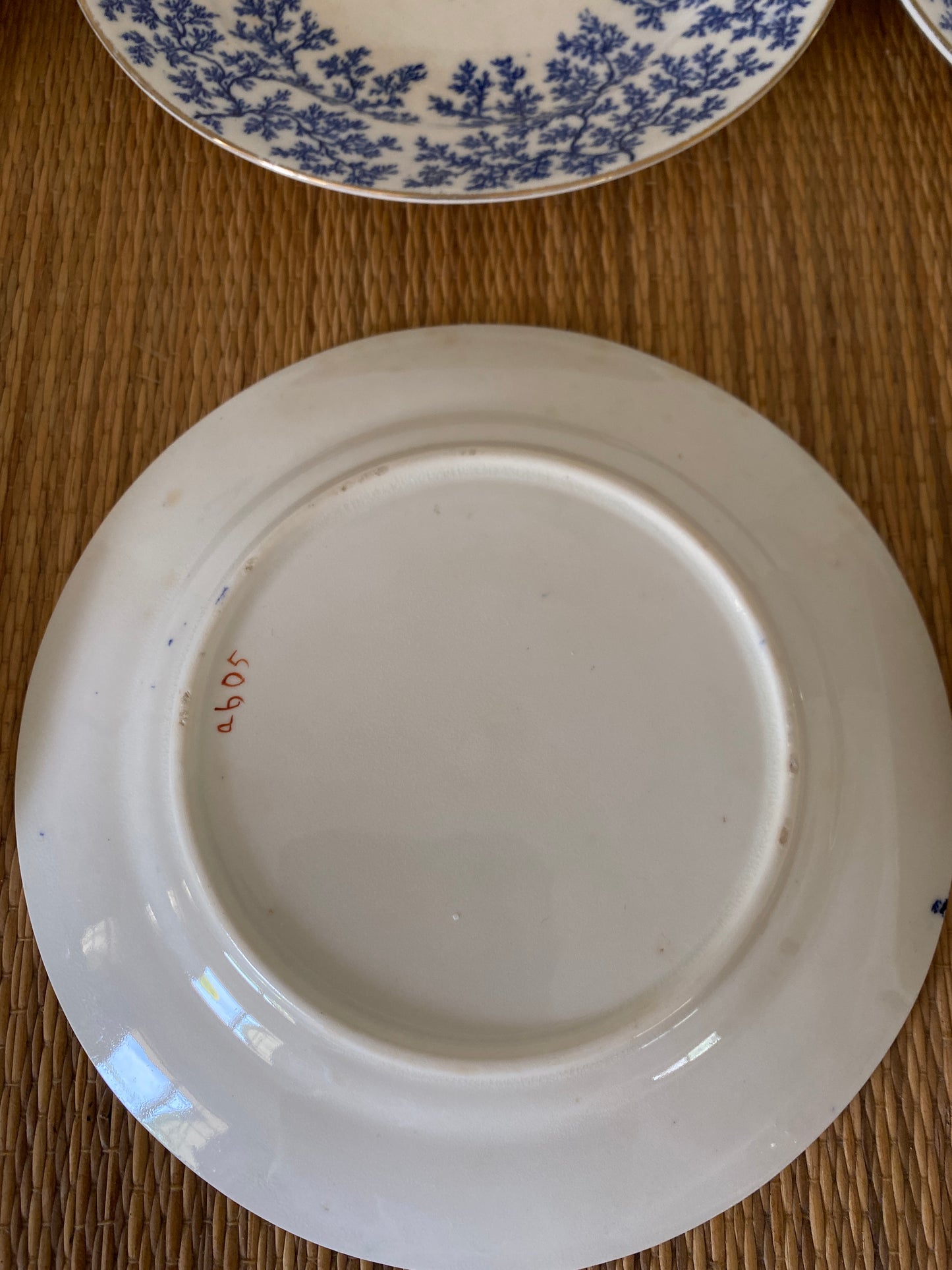 Set of 6 Minton Seaweed Cake Plates
