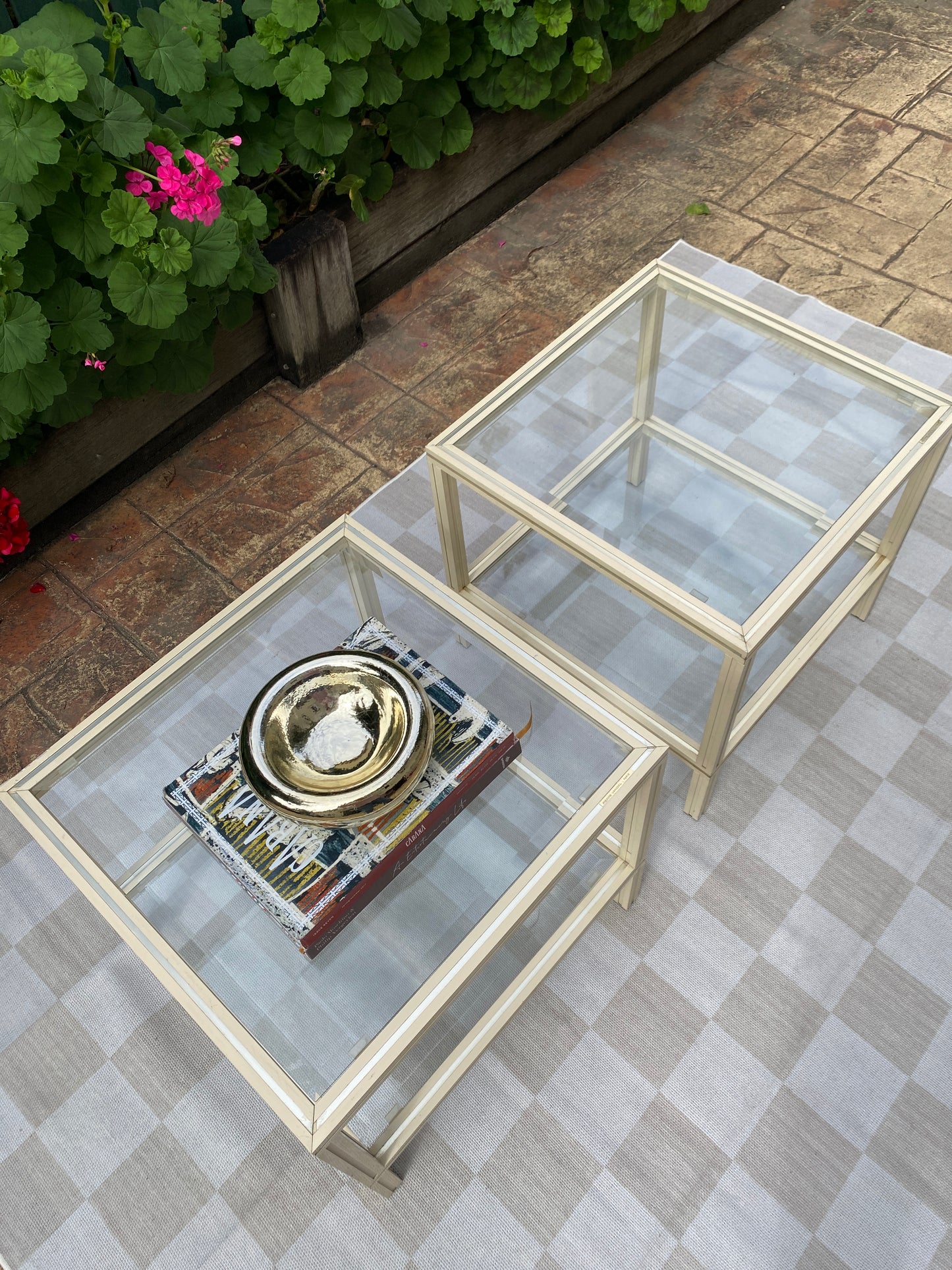 Pair Pierre Vandel Side Tables
