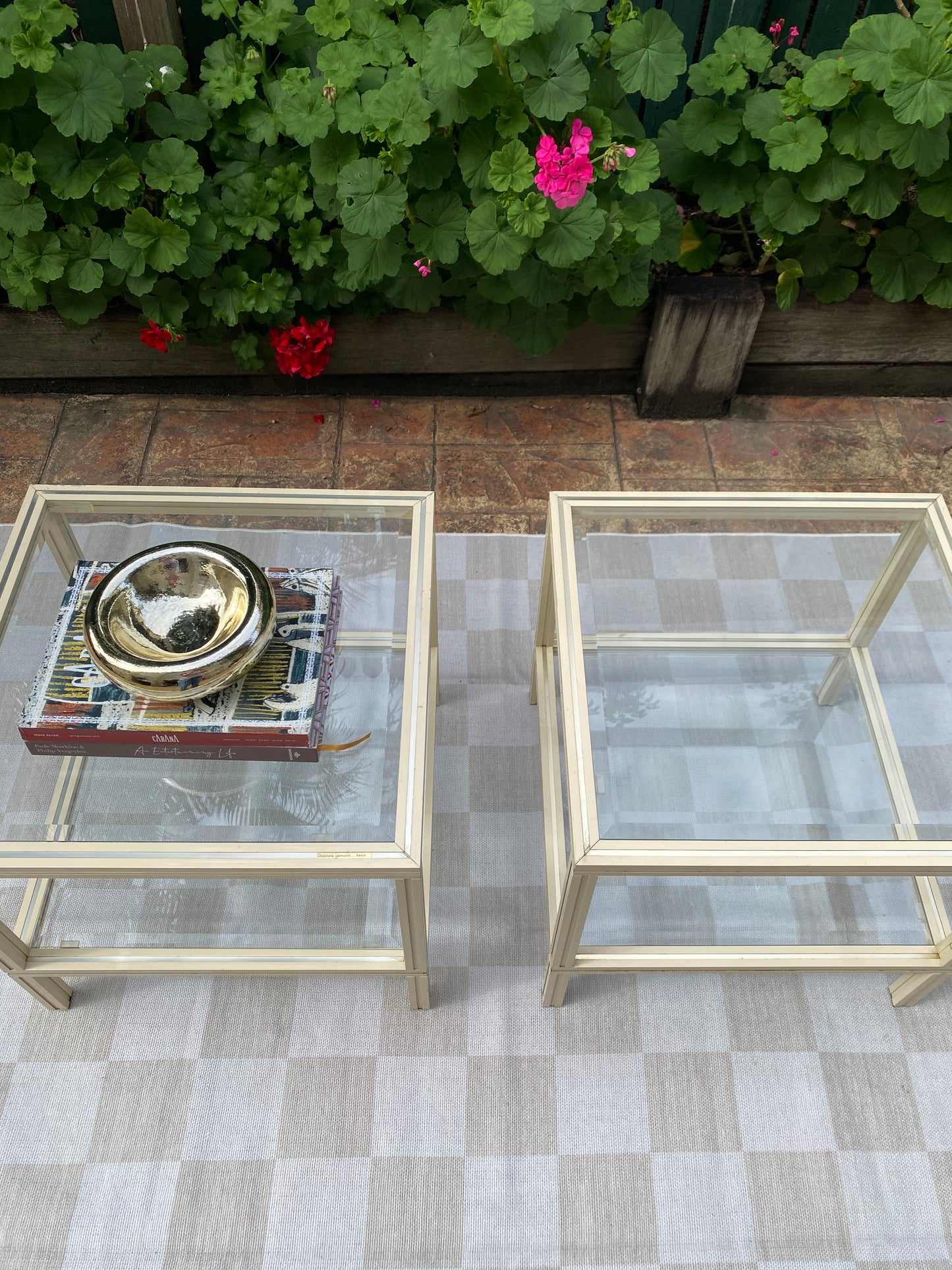 Pair Pierre Vandel Side Tables