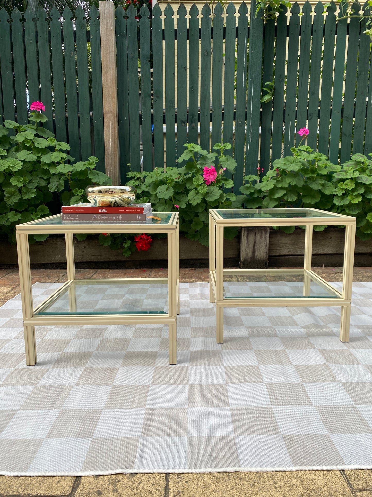 Pair Pierre Vandel Side Tables