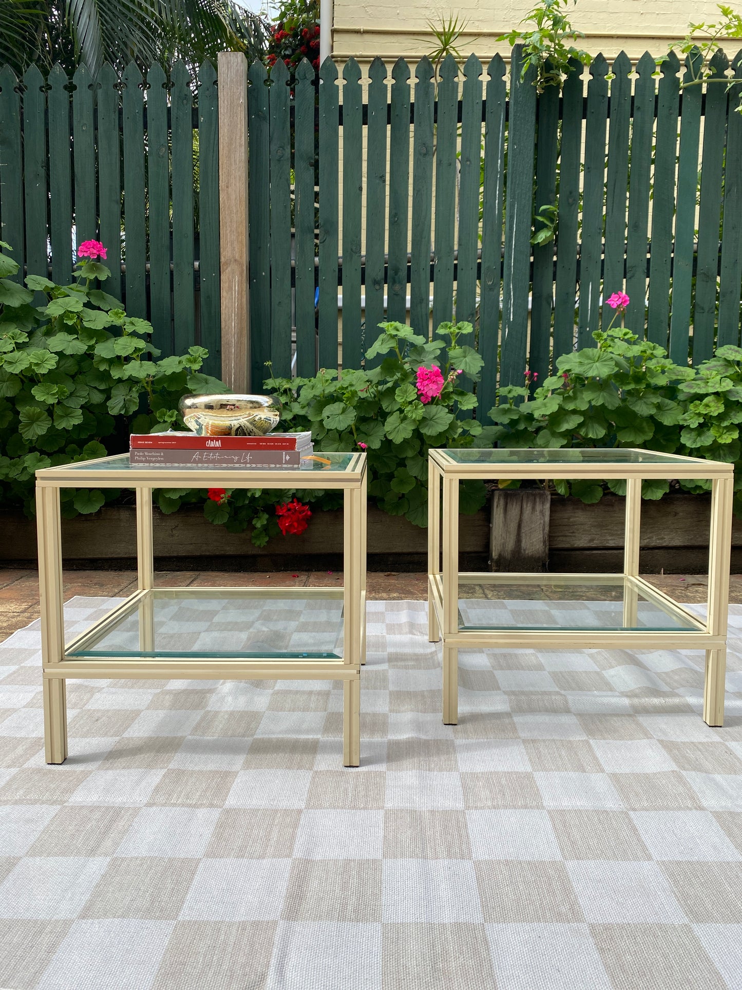 Pair Pierre Vandel Side Tables