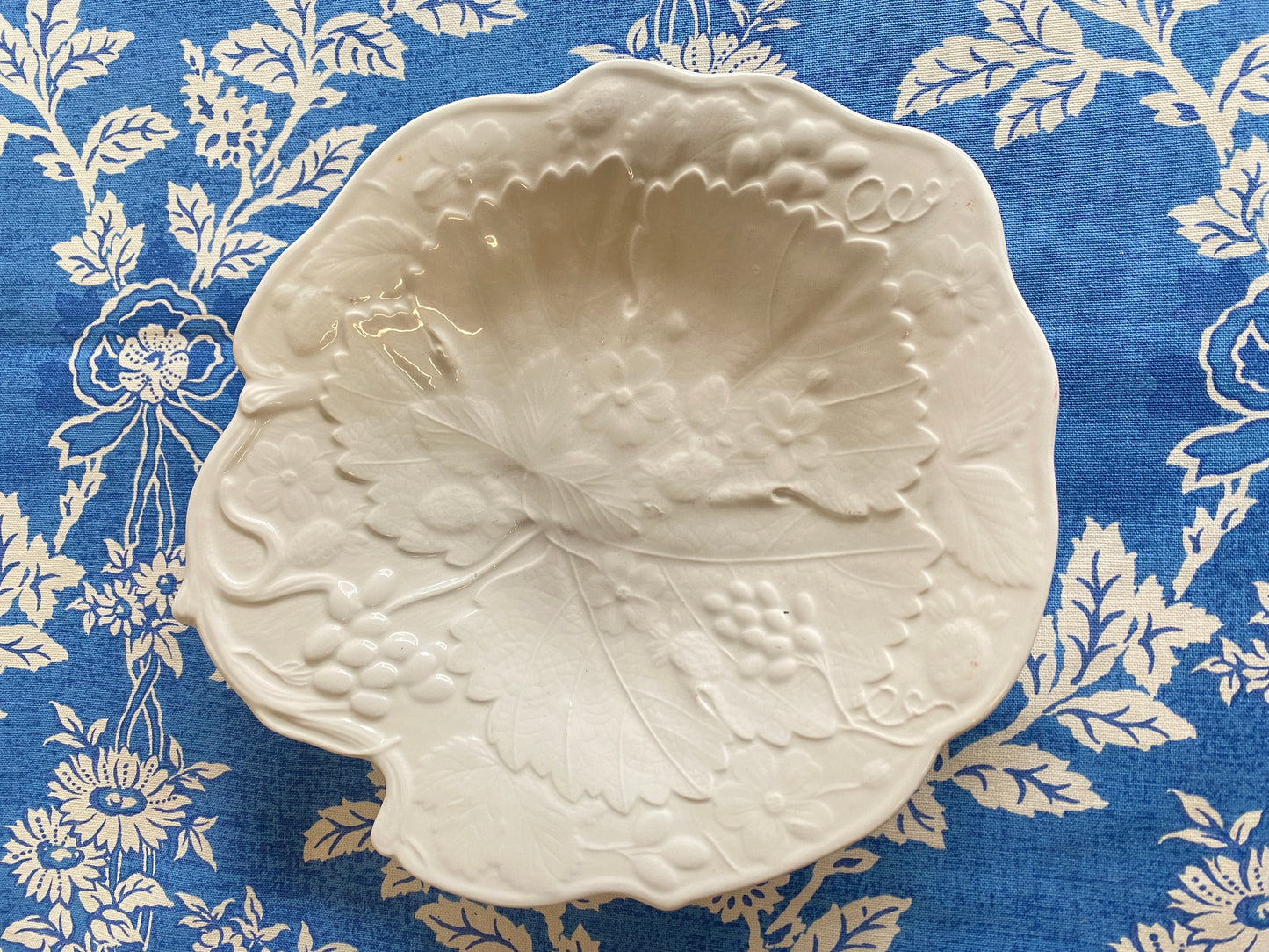 Vintage Staffordshire Cabbage Plate