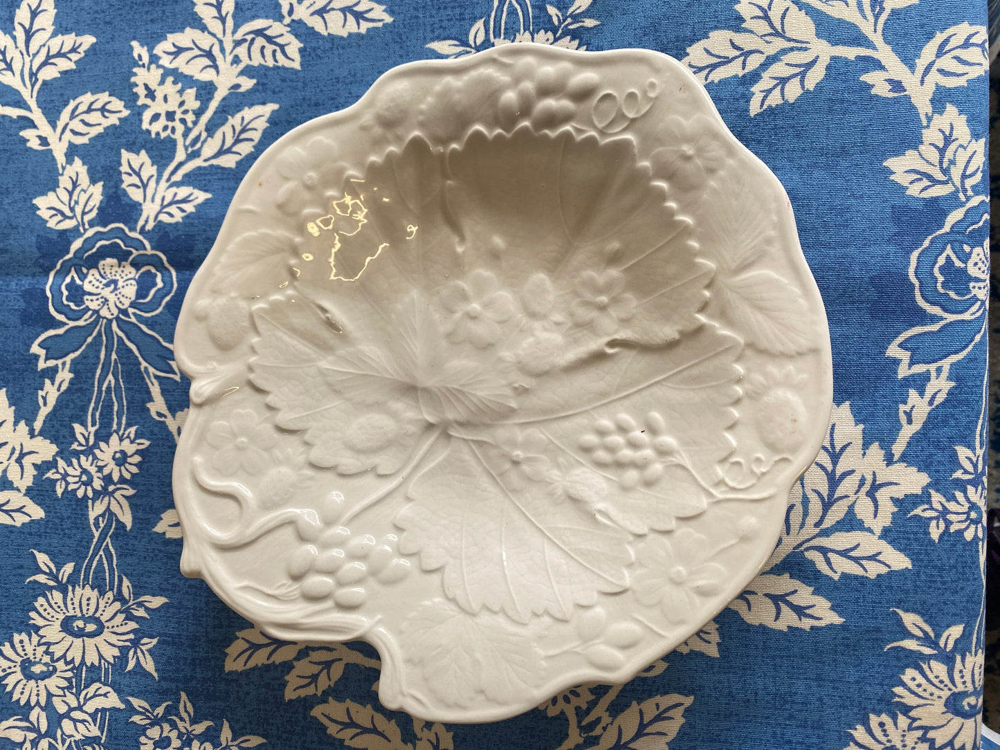 Vintage Staffordshire Cabbage Plate