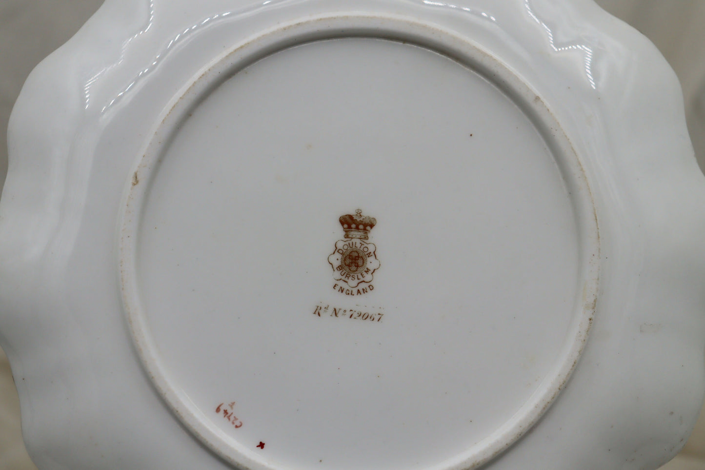Doulton Burslem hand coloured plate pattern C2749