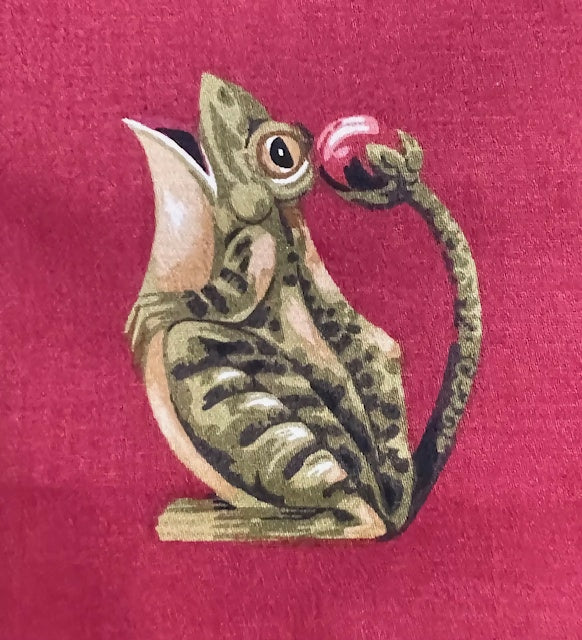 Majolica frog