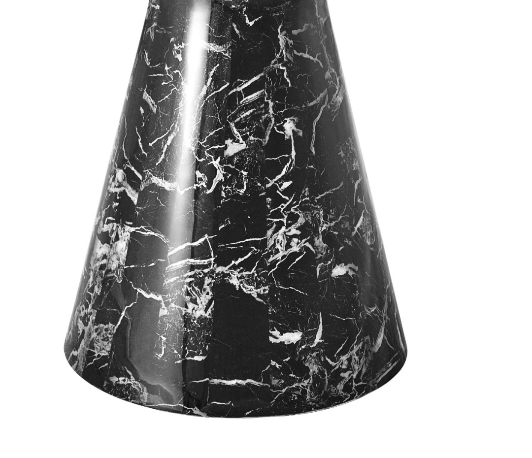 Turner Black Faux Marble Dining Table