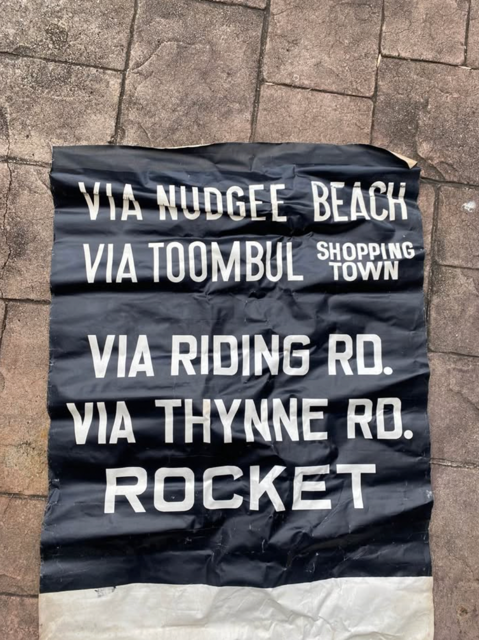 Vintage Original Brisbane Bus Scroll #2