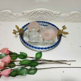 MuranoGlassTraydressingTableSet