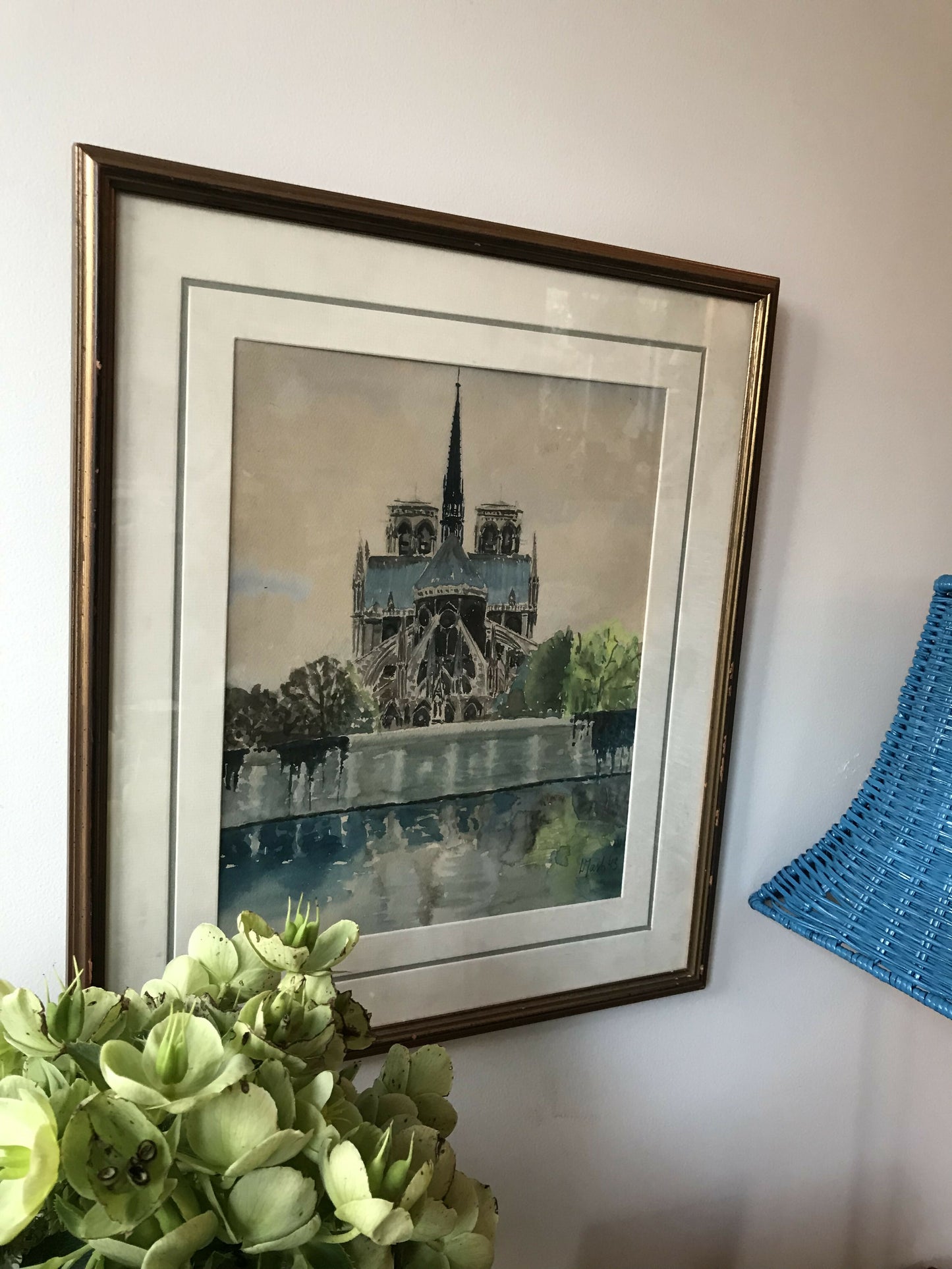 Watercolour of Notre Dame