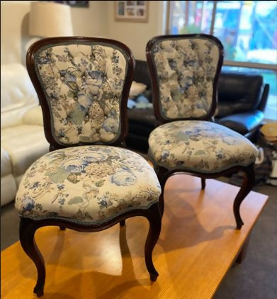 Antique chair pair