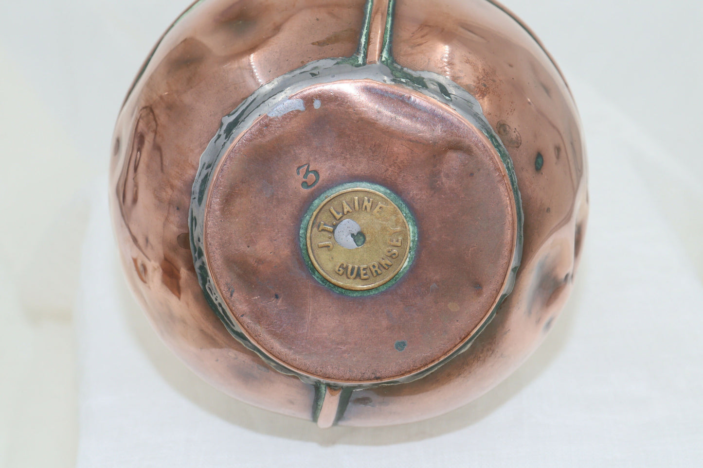 Guernsey copper milk or cream jug