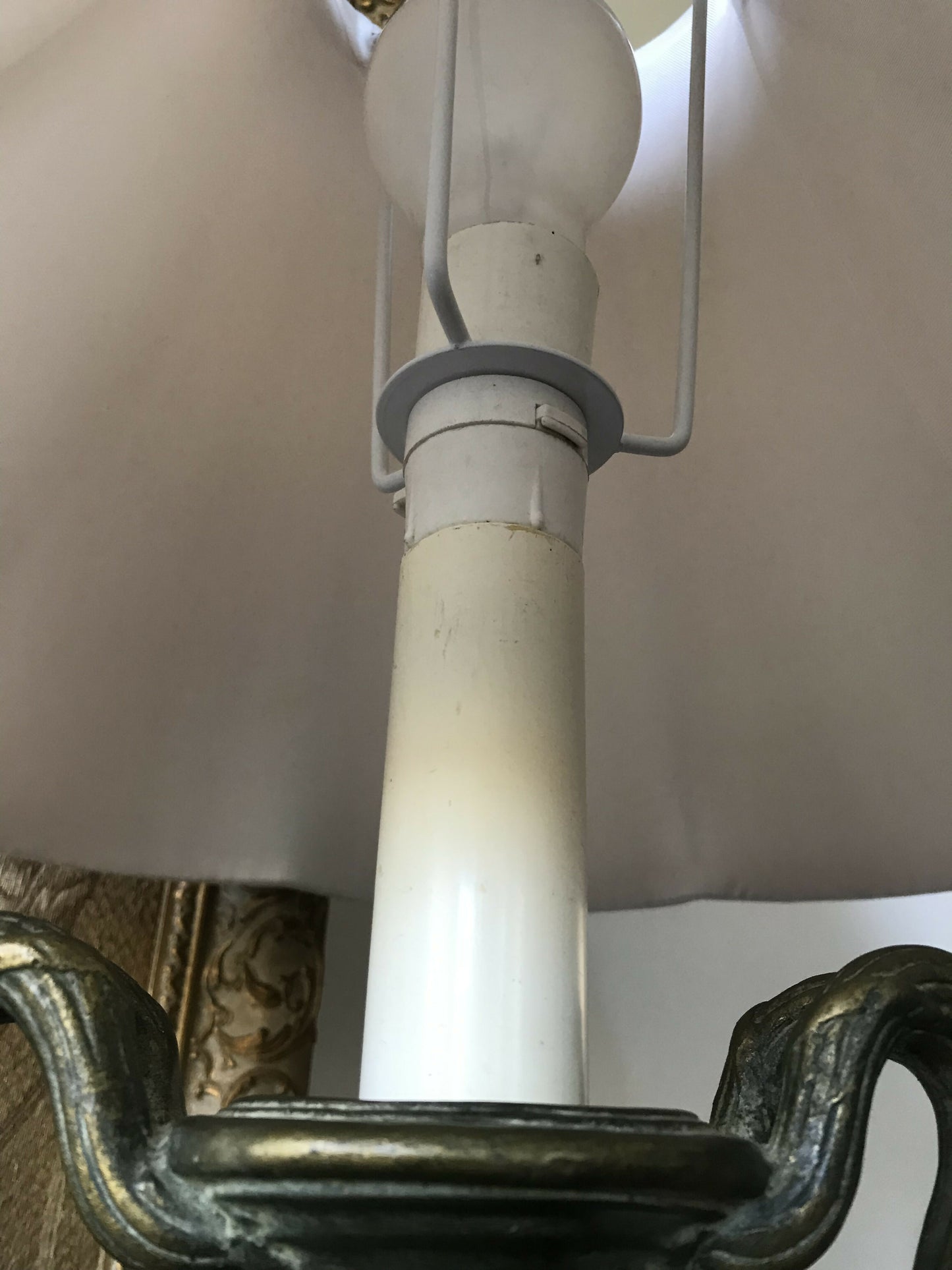 Classical Urn Lamp with Silk Shade