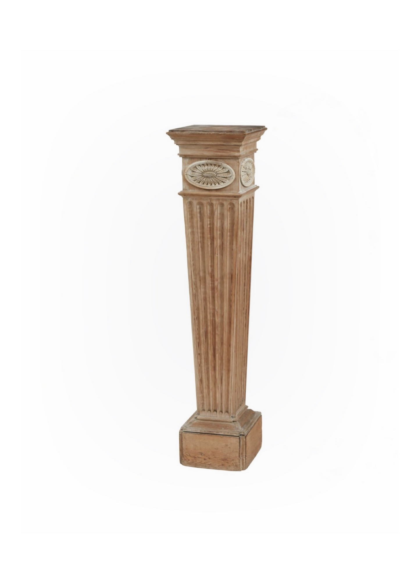 GEORGE III NEOCLASSICAL PINE PEDESTAL