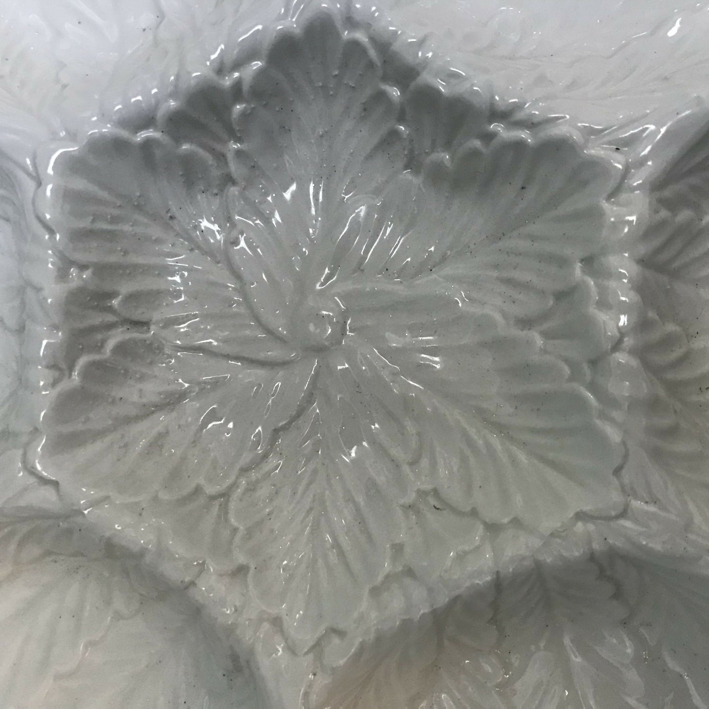 Italian White Majolica Platter