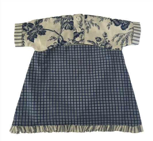 Blue & White Fabric Peg Holder