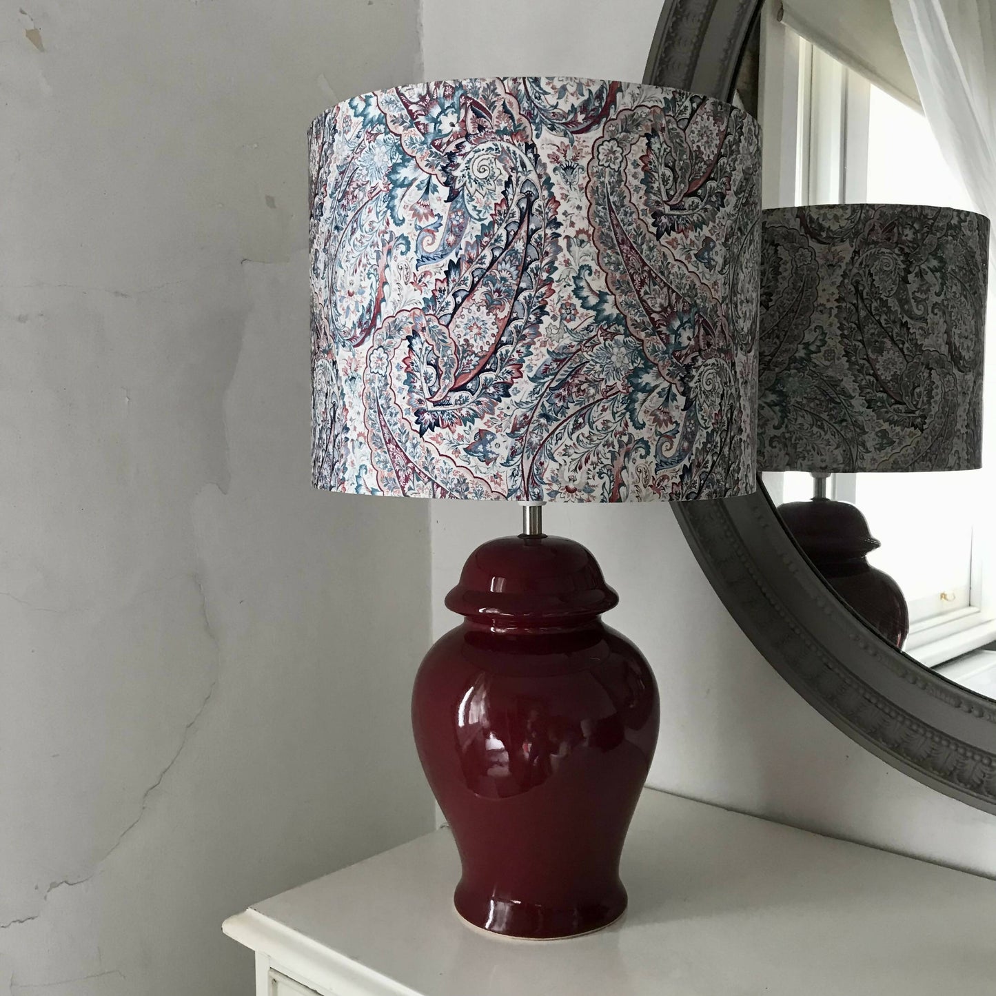 Paisley Drum Lampshade
