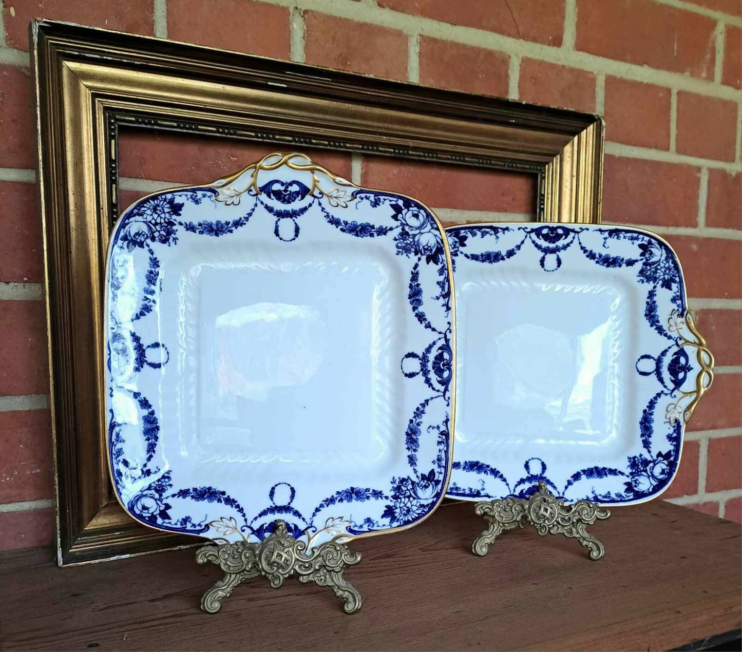 Stunning Pair of Wedgwood Ironstone Plates
