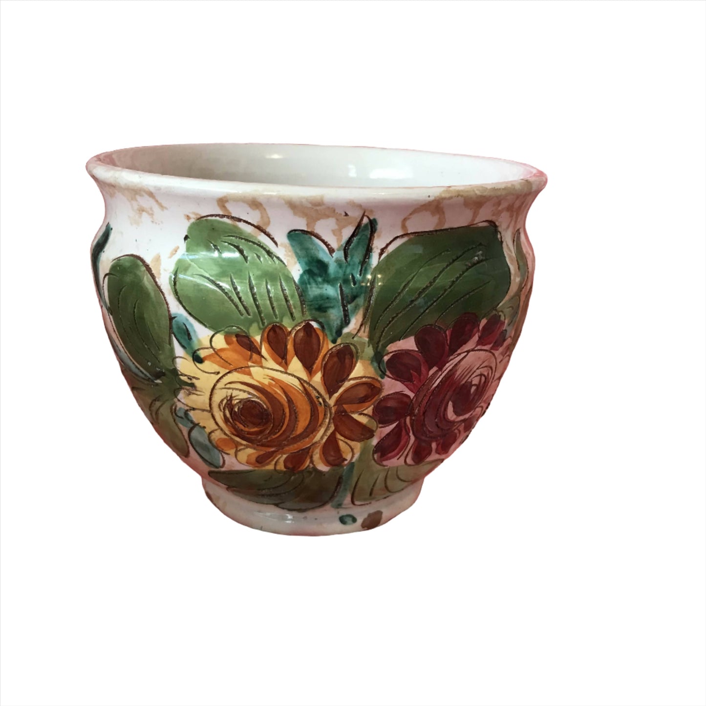 Rustic Glazed Terracotta Jardiniere