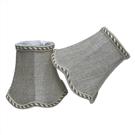 Scalloped clip on shades