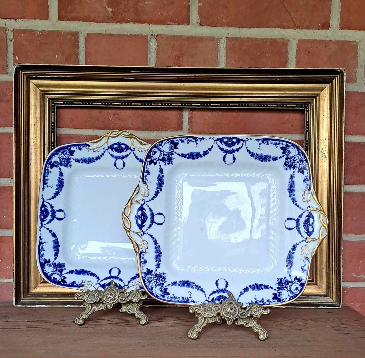 Stunning Pair of Wedgwood Ironstone Plates