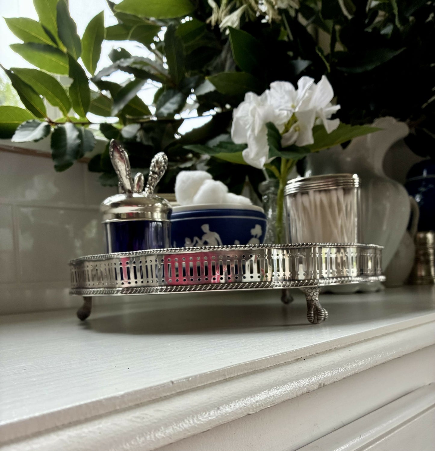 Silver Footed Tray 30cm