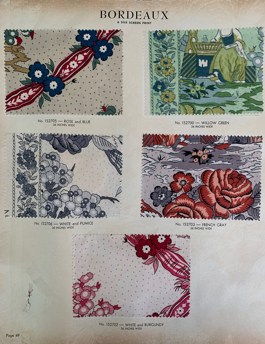 Schumacher Fabric archive page Bordeaux