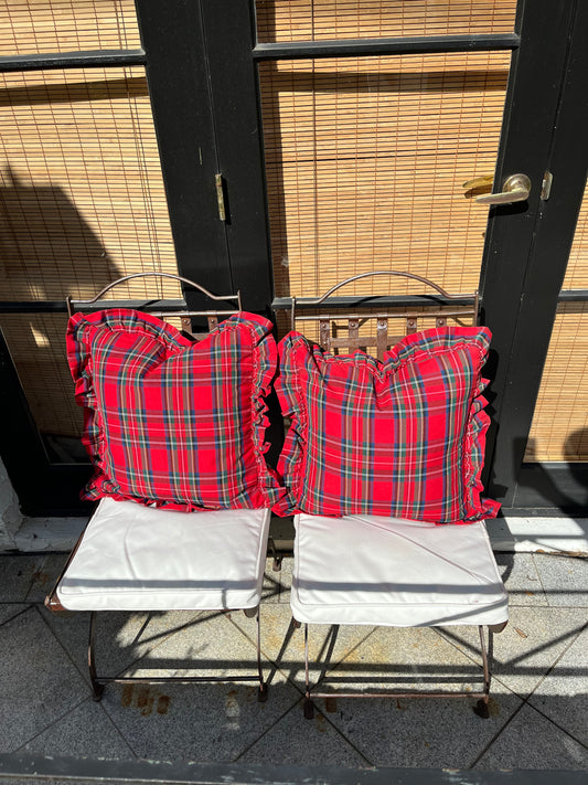 Tartan cushion covers