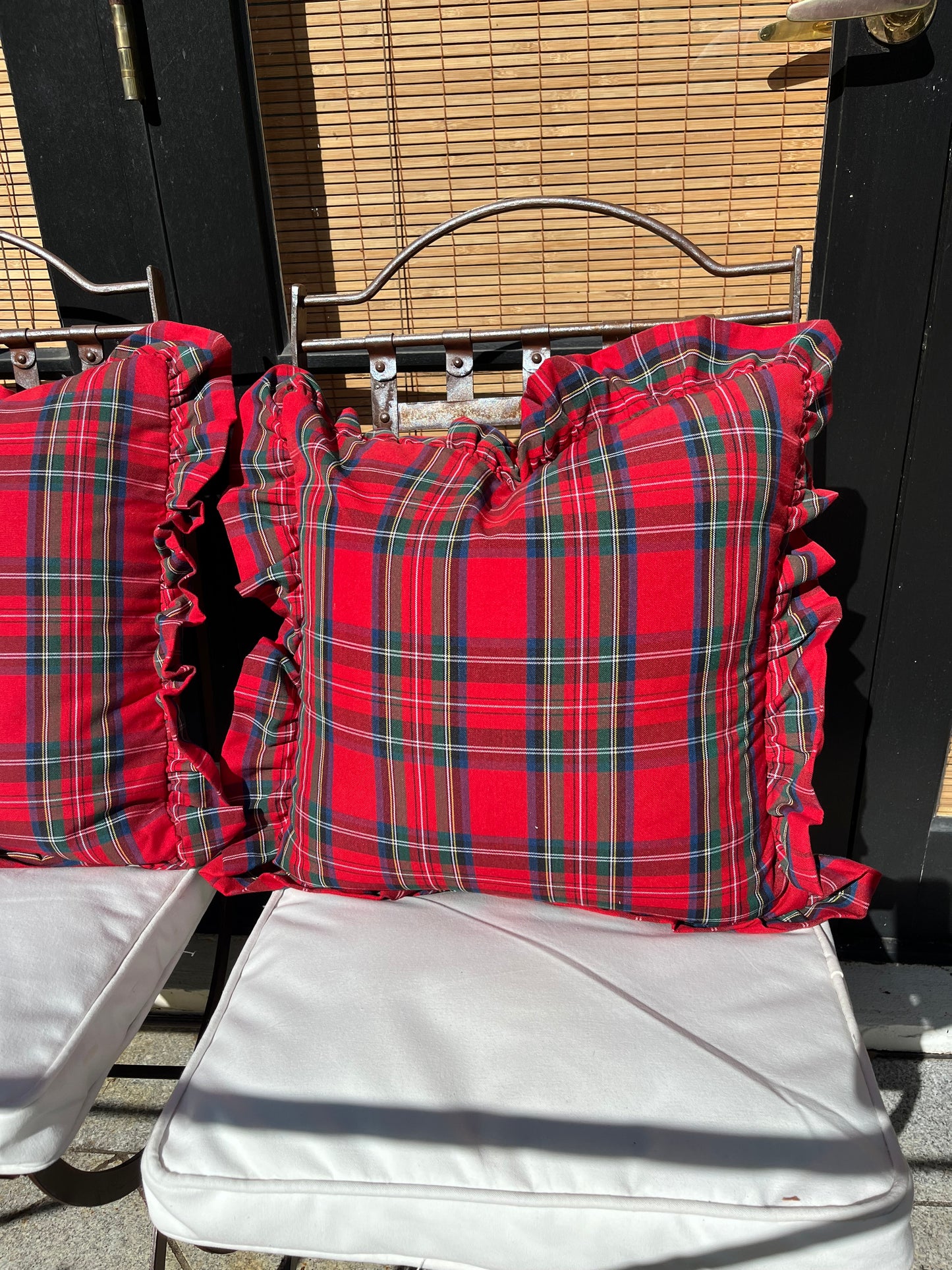 Tartan cushion covers