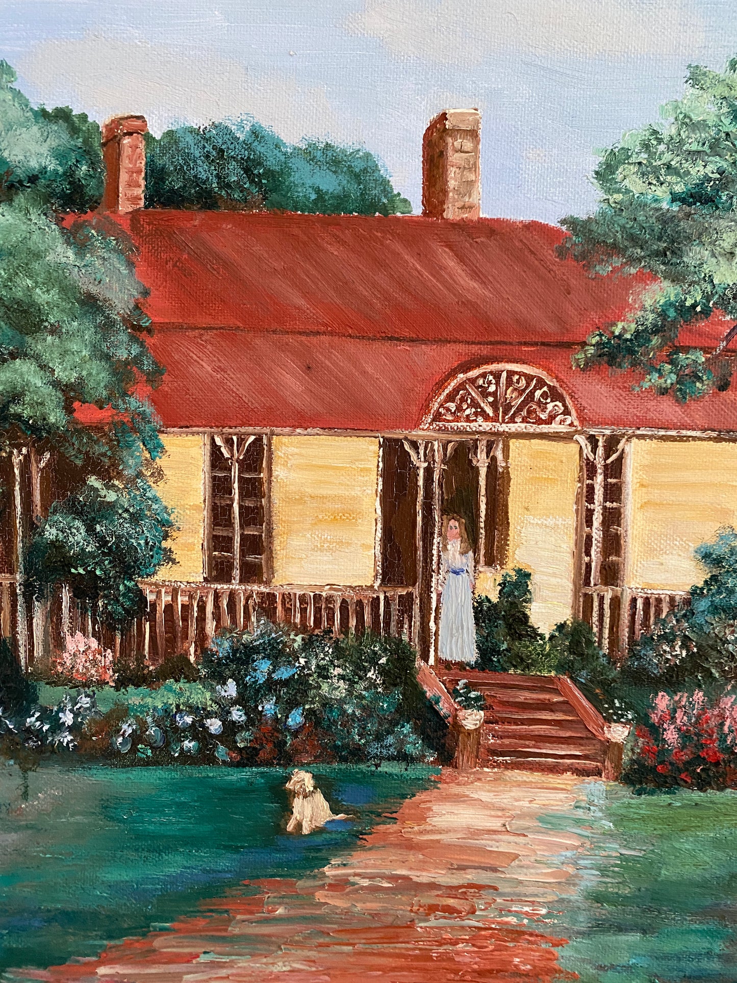 Painting of Country Queenslander & Garden