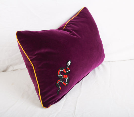 Velvet Serpent Cushion