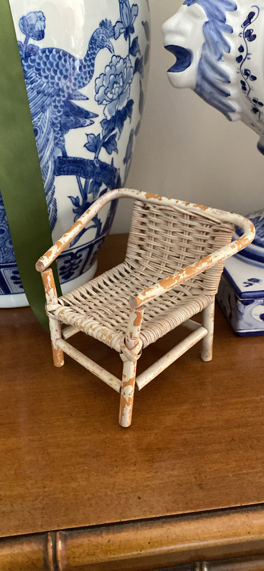 Vintage Cane Dolls Chair