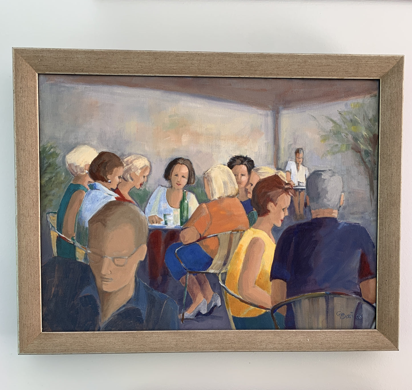 Cafe scene painting