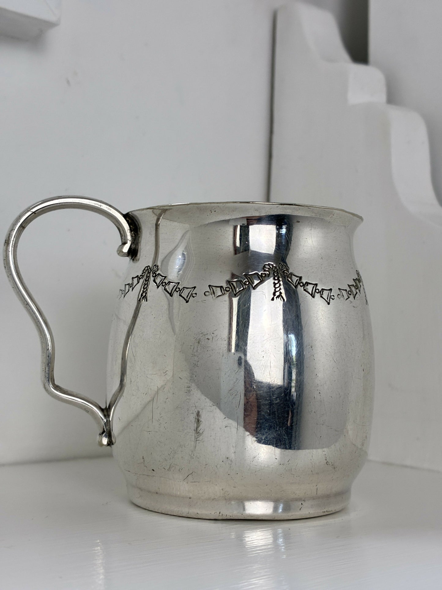 Silver Plated Christening Mug