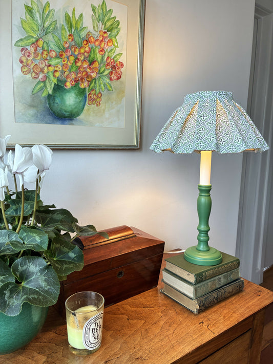 Green Candlestick Lamp