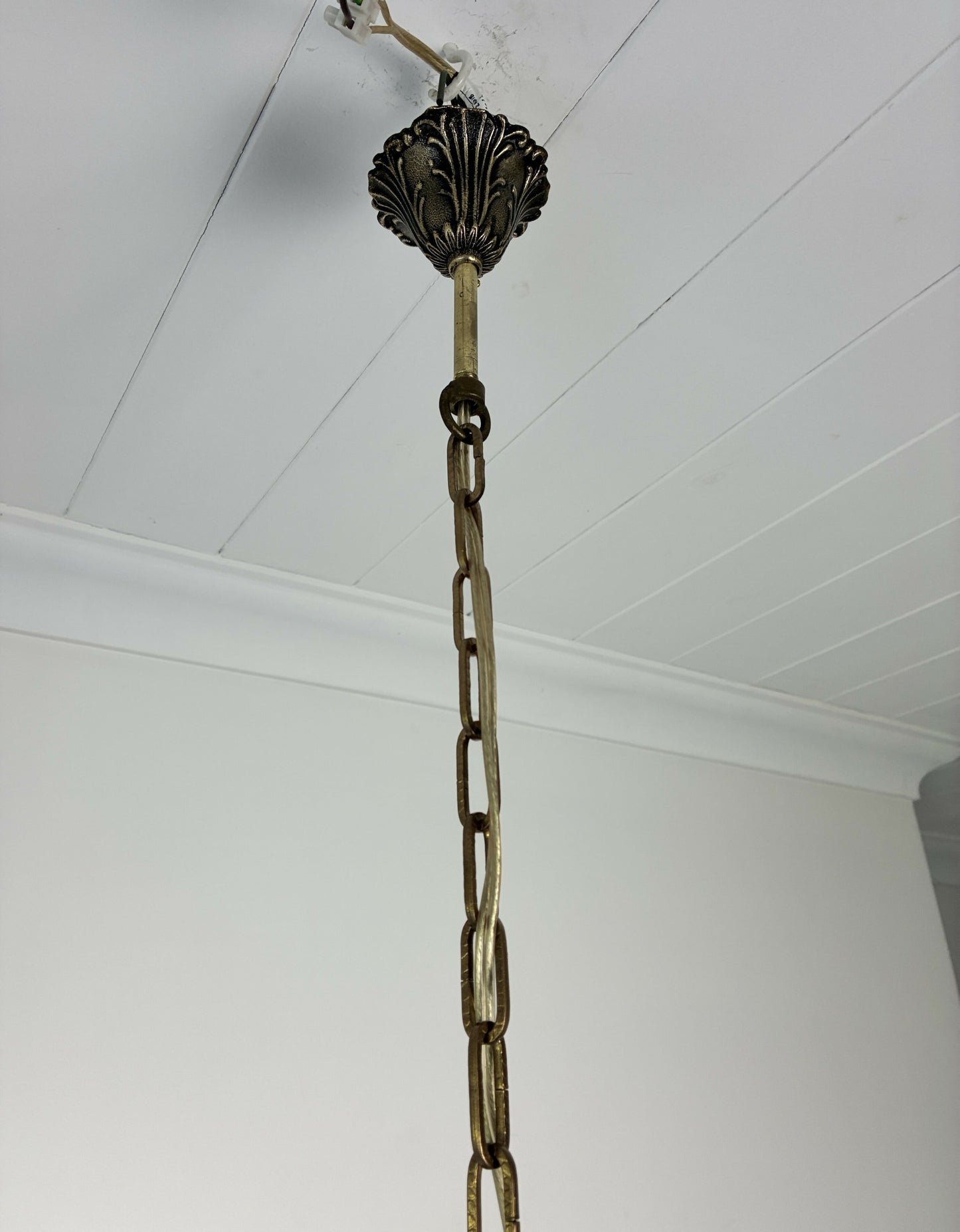 Small French Basket Chandelier