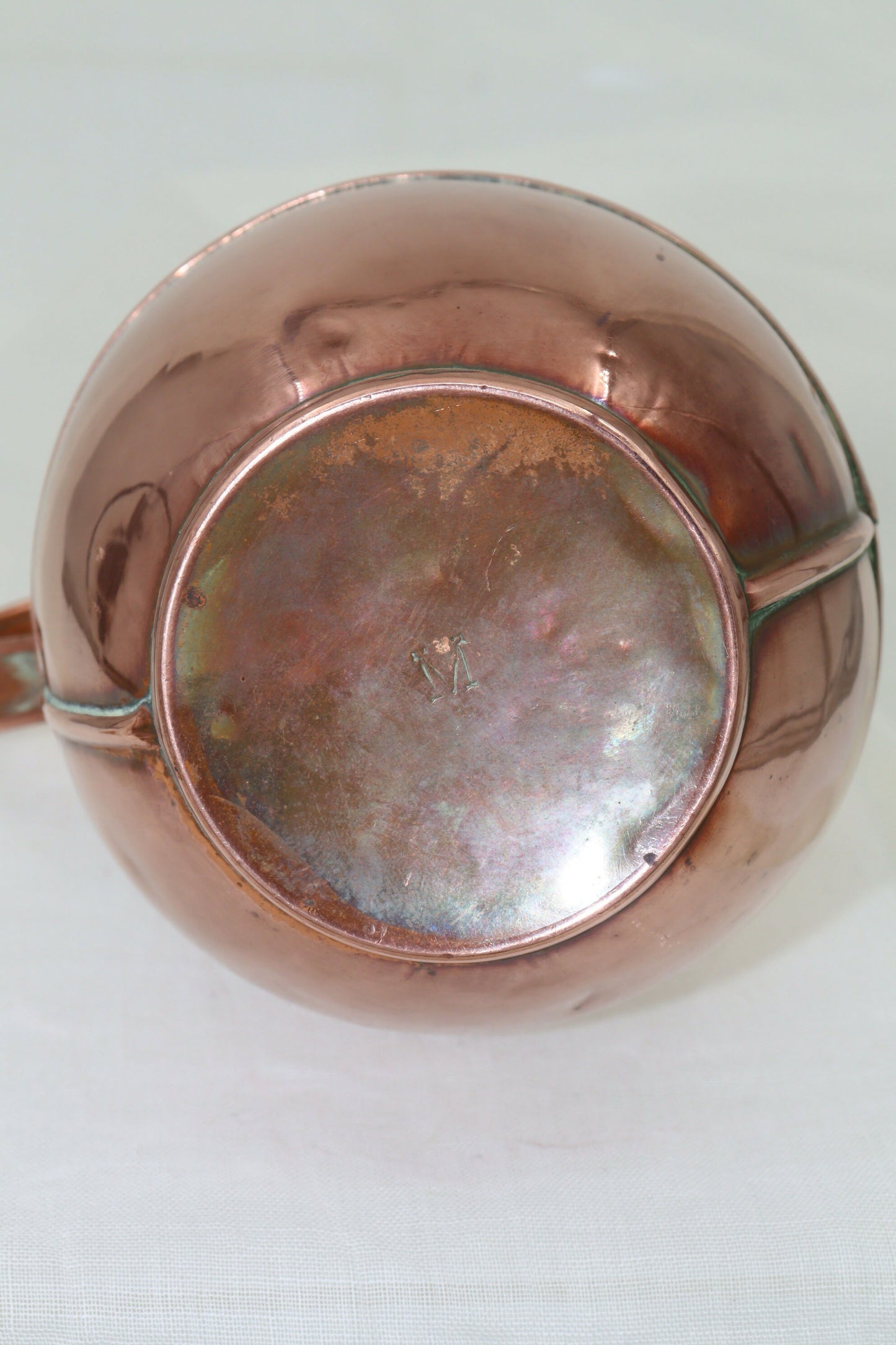Guernsey copper milk or cream jug