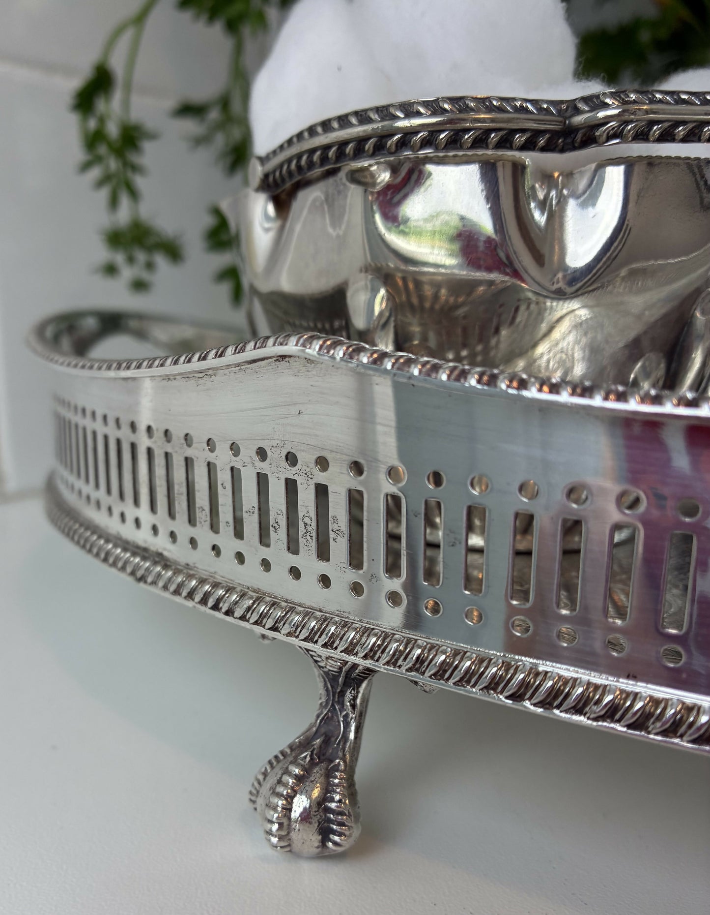 Large Oval Silver Tray