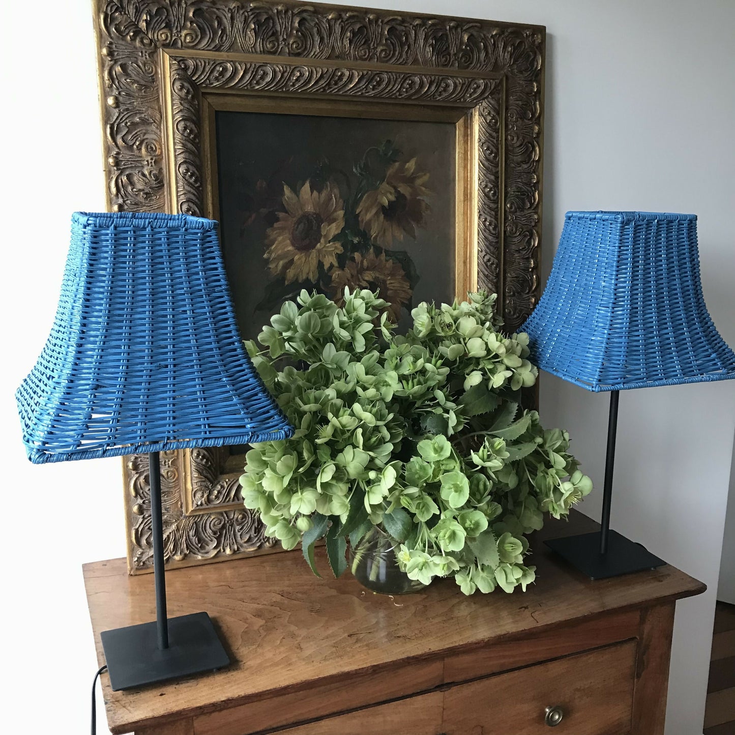 Blue Cane Lamps