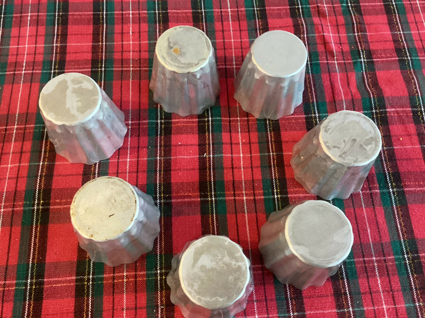 Set of 7 Vintage Dariole Moulds/Timbales