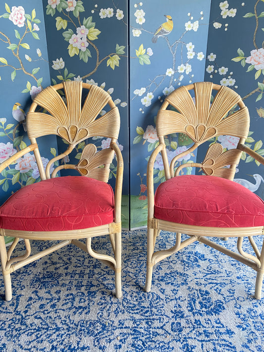 Set of 6 Vintage Cane Chairs